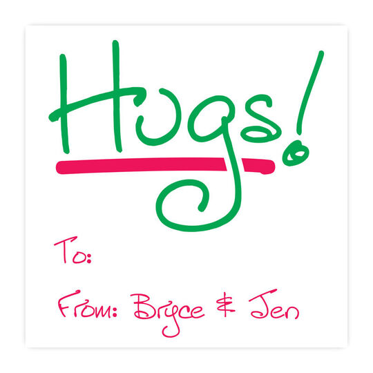 Hugs Gift Stickers